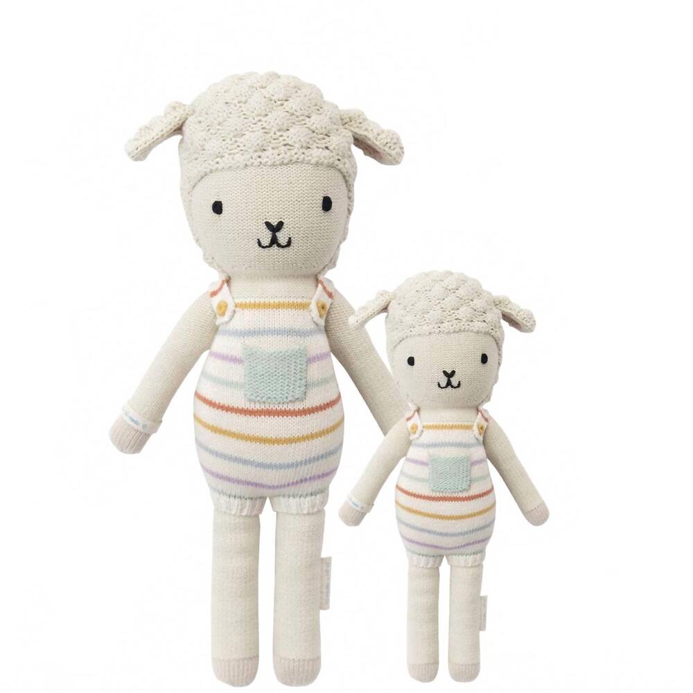 NEW CUDDLE + KIND avery the lamb stuffed animal - 20" in beige